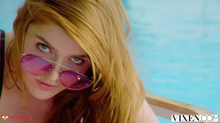 A Man Fucks A Red Haired Chick Jia Lissa With Small Tits By The Pool